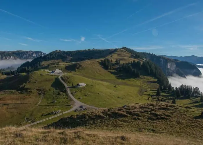 With Mountain View In The Vacation Center 아파트 Diemtigen